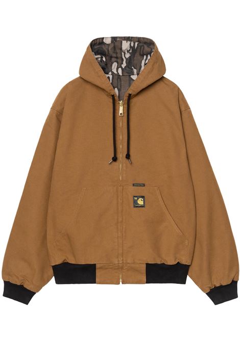 og active jacket 50th anniversary man brown and camo CARHARTT WIP | I0364123GK.02